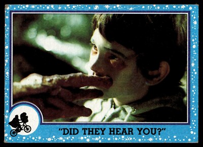 1982 Topps E.T. Movie Card Drew Barrymore Spielberg #50 Did They Hear You ET