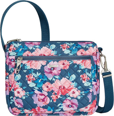 Unisex Anti-Theft Classic Small East/West Crossbody Umhängetasche