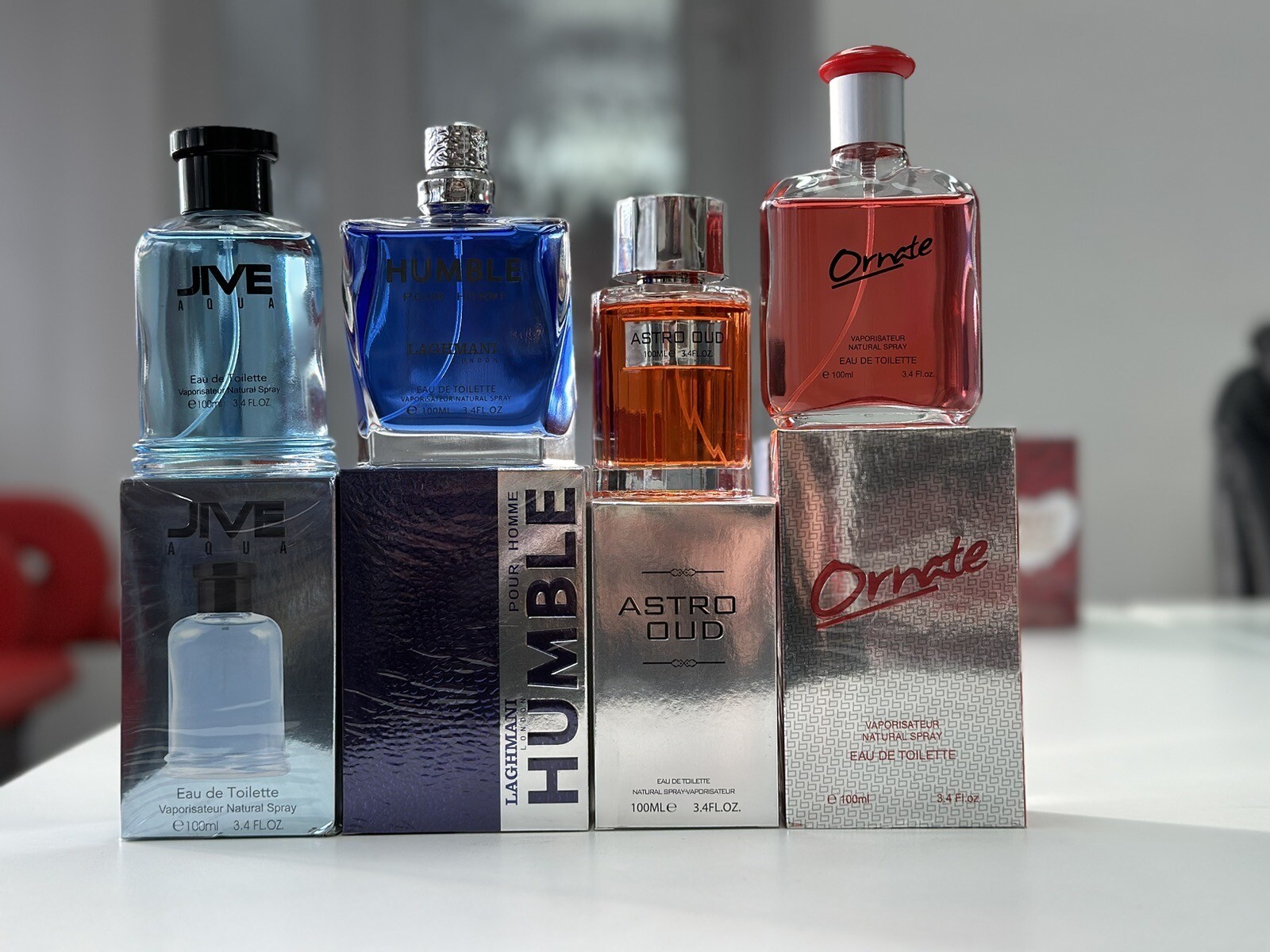 4 X 100ml Men’s perfume Eau De Toilette Spray Gift Pack Men’s Fragrance