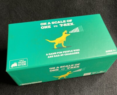 Exploding Kittens On a Scale of One to T-Rex Card Game Ages 7+ 2-6 Players