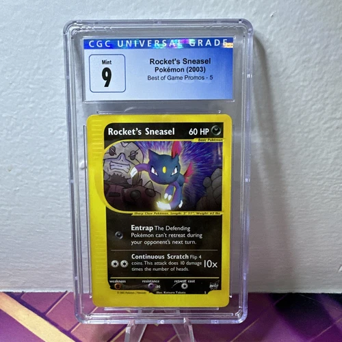 Rocket's Sneasel - Pokémon 2003 - Best of Game Promos #5 - CGC 9 Mint