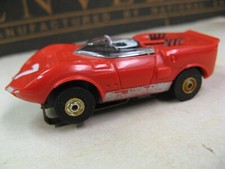 Aurora Vintage HO 1963 1969 Red Chaparral GT, Thunderjet 500