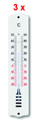 TFA 95.1032 Thermometerset Gartenthermometer analog drei Thermometer Metall Set