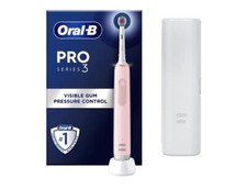 Image of Braun Rechargeable Oral-B Pro 3 3000 3D White Pink Electric Toothbrush