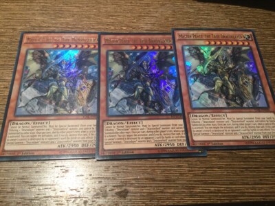 TDIL-DE020 3 x YuGiOh Meisterfrieden, der wahre Drakoslayer Ultra Rare 1. Auflage!