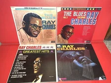 Lot of 4 Ray Charles LP's - See Item Description for condition.