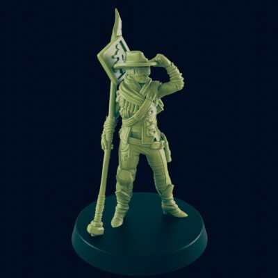 EC3D Beyond the Badland FEMALE SCOUT 28mm Project Z Fallout Last Days Zombie
