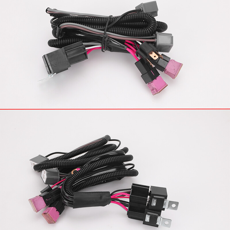 Headlight wiring upgrade with relays for H4 bulbs