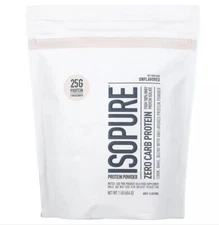 Isopure Protein Powder, Whey Protein Powder, 1 lb. - Unflavored - Exp. 2026
