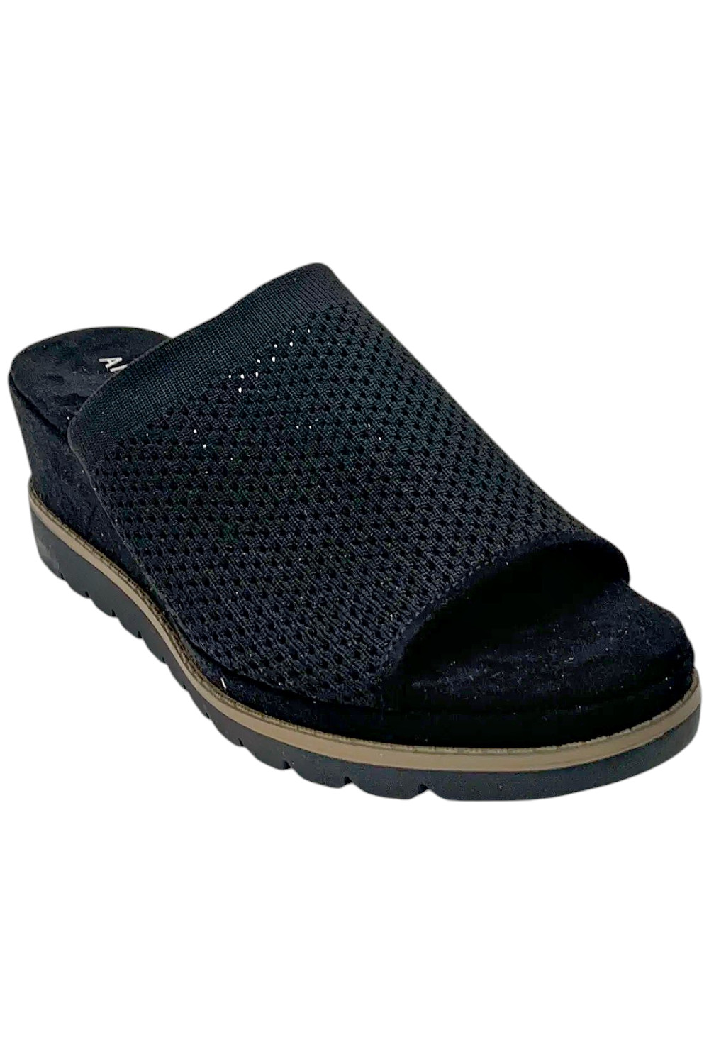 Женские сандалии Hydie Slide от Anne Klein черного цвета 4890₽
