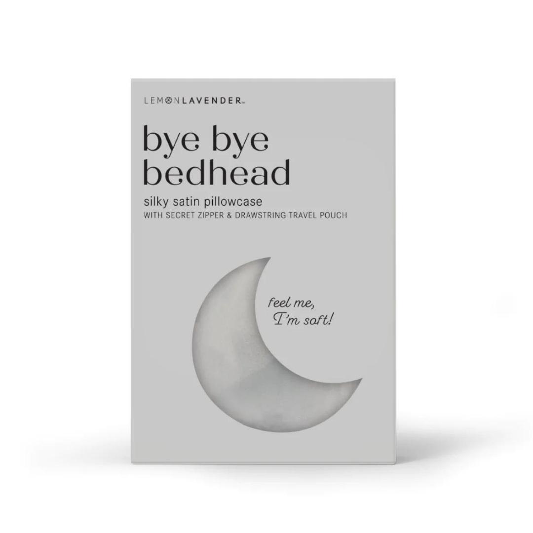 Lemon Lavender Bye Bye Bed Head Silky Satin Pillowcase Lucent Cloud