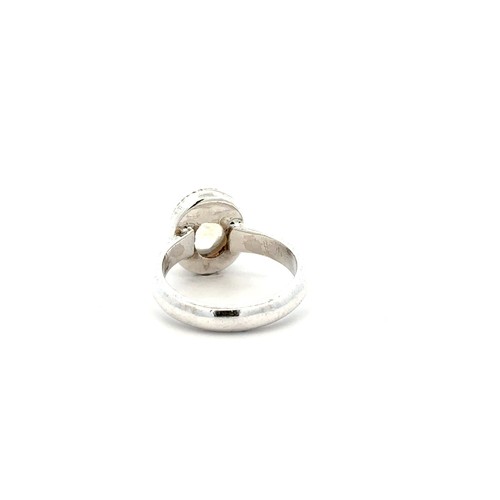 Sterling Silver Rainbow Moonstone Ring (Size 7)-Stone 8 x 10 mm - Bild 5 von 5