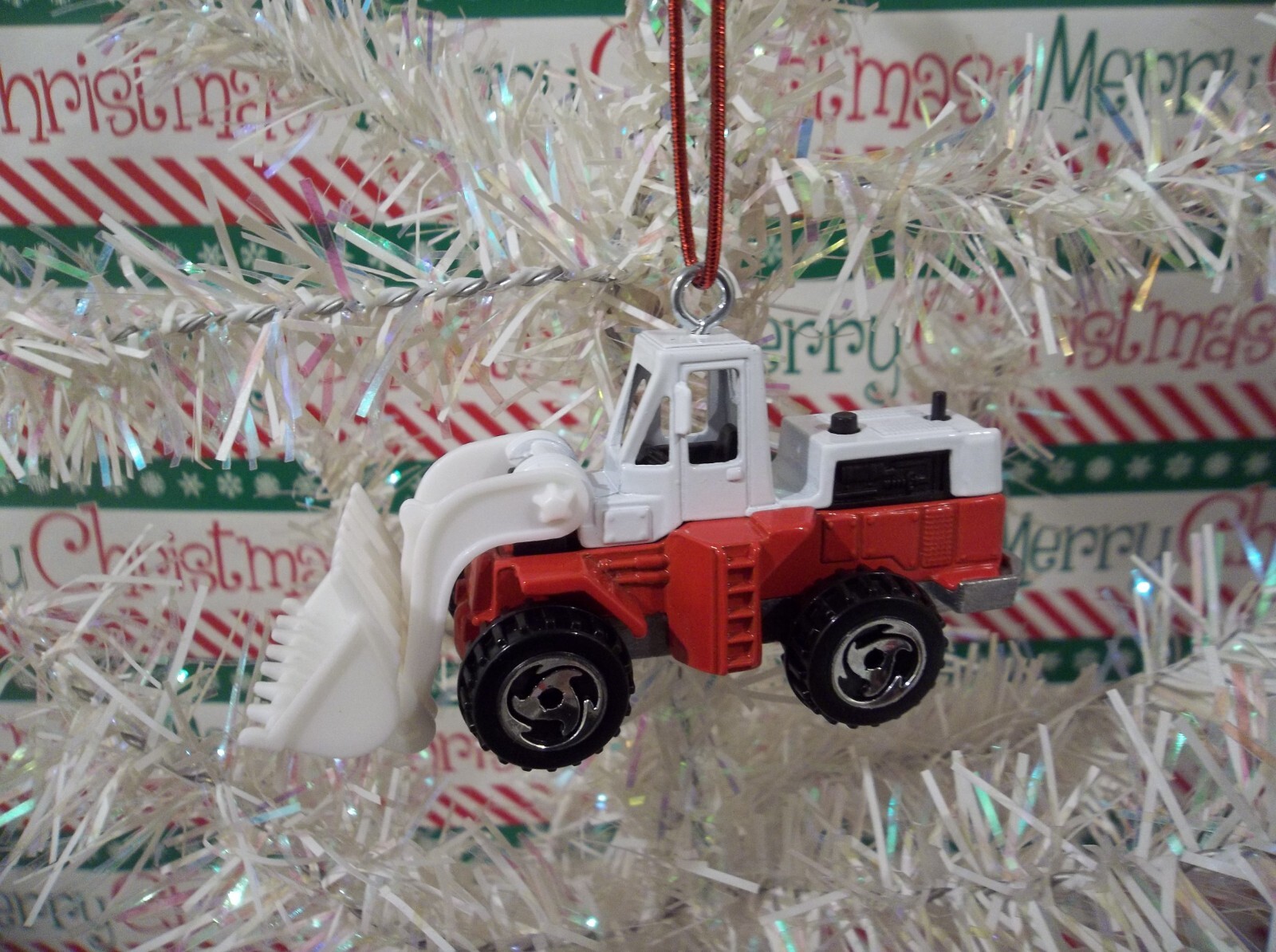 FRONT END LOADER CHRISTMAS ORNAMENT BUCKET WHEEL LOADER TRACTOR eBay