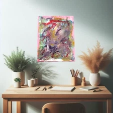 Authentic 100% Handmade Oil Painting - "Starlight" - Signed by Artist