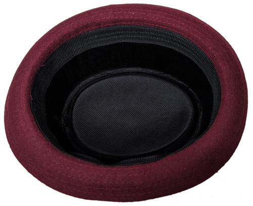WOOL BLEND PORKPIE PORK PIE FEDORA UPTURN SHORT BRIM HAT SIZE LARGE / XLARGE - Picture 17 of 69
