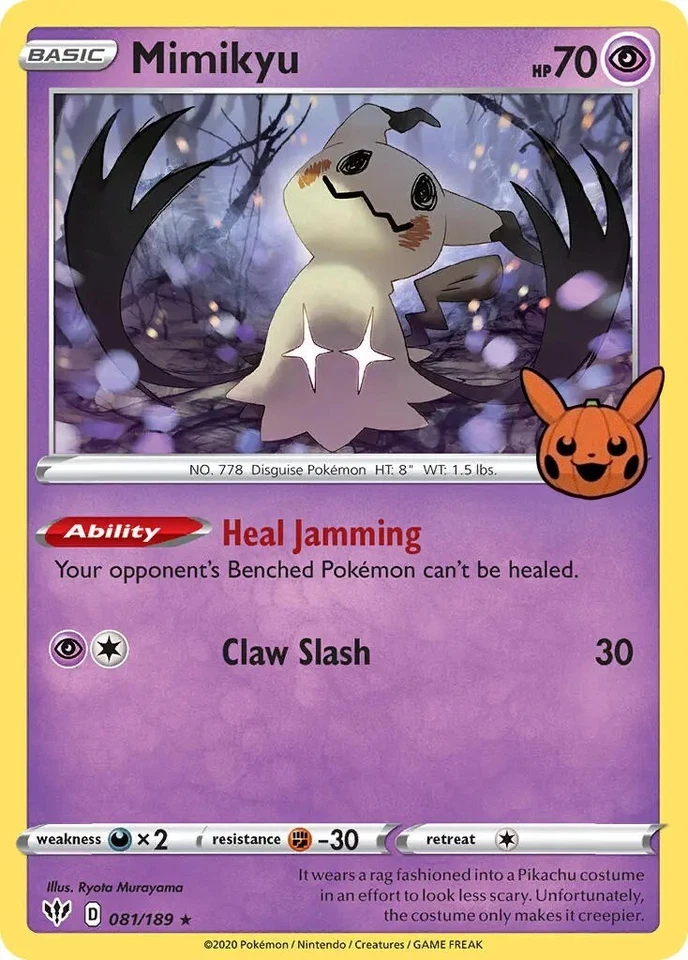 Mimikyu 081/189 Trick or Trade Booster Bundle