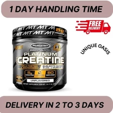 Creatine Monohydrate Powder MuscleTech Platinum Pure Micronized Muscle Recove...