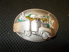 Siskiyou vintage style Belt Buckle truck design