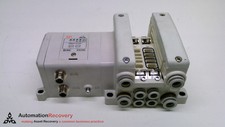 SMC VV5QC21-02C8SDTAN0, VALVE MANIFOLD, 5 PORT, 24VDC, 2 STATION #219559