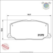 Kit Bremsbeläge Brembo Vorderachse für LEXUS ES TOYOTA CELICA CARINA CAMRY
