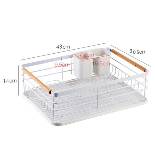 Large Drying Rack Dish Drainer Kitchen Sink Plate Draining Tray Cutlery Holder - Picture 9 of 10