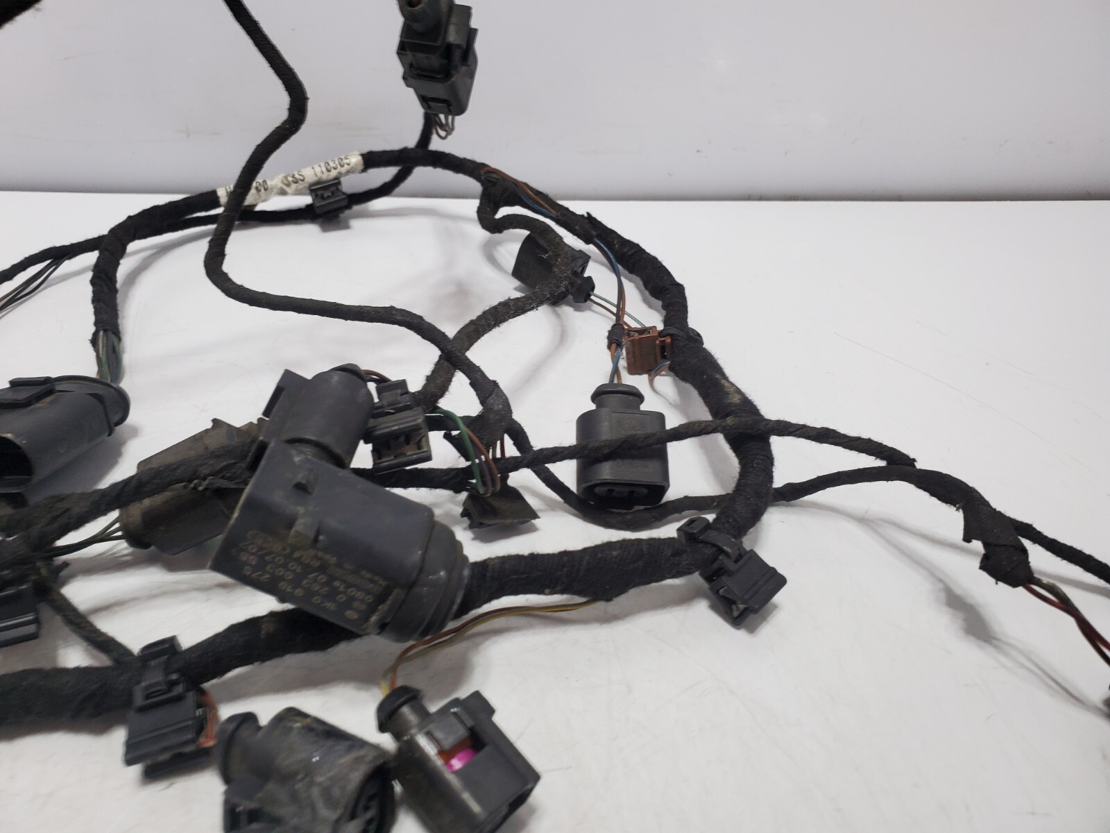 ✅ 03-10 OEM Bentley Continental GT Rear Bumper Parking Sensor PDC Harness Black