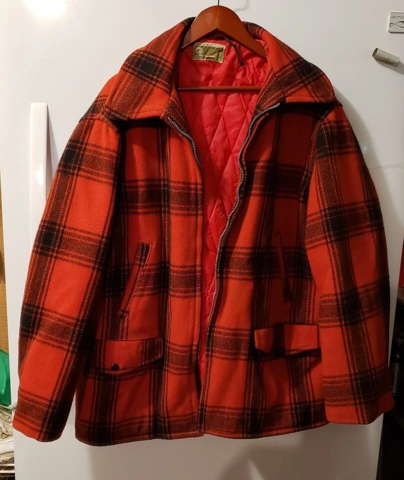Authentic Vintage Wool Red Plaid Hunting Coat & Pants JC Higgins Sears Roebuck - Image 2 of 4