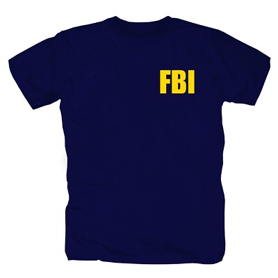 FBI USA America Washington D.C. Vereinigte Staaten T-Shirt S-5XL navy