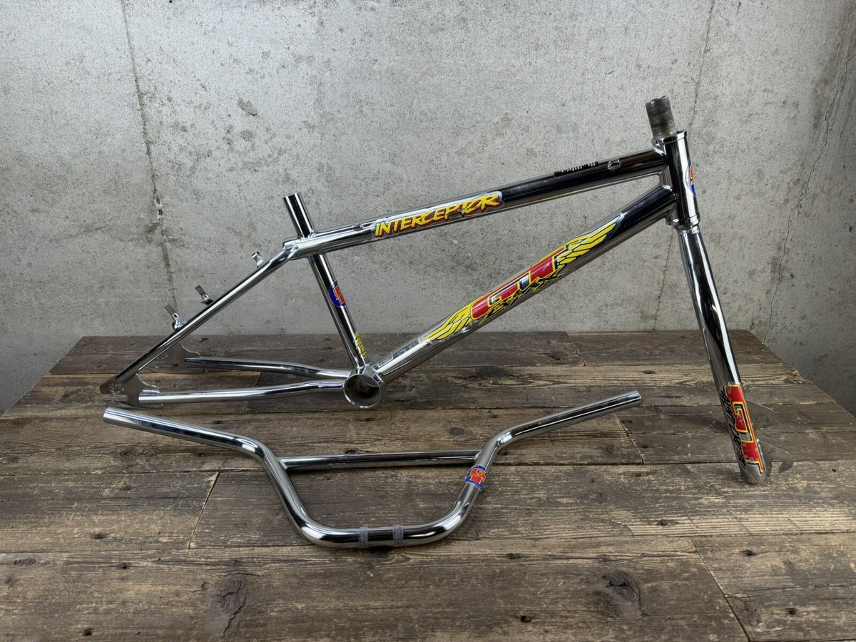 GT Interceptor Frameset Bmx 20” Bmx Mid School Vintage Bars Frame