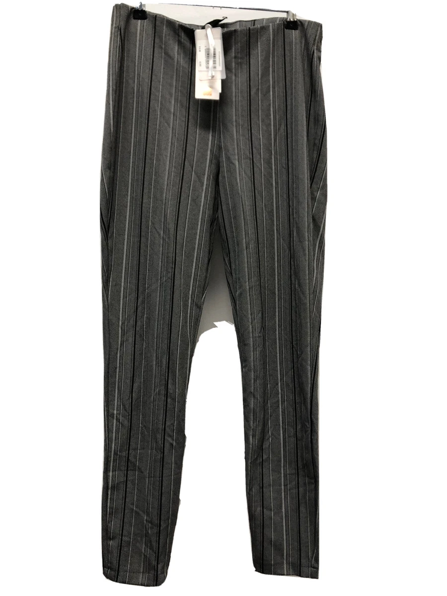 Pantalon Femme Rinascimento Réf 026X990 - Noir & Blanc - Taille Haute Wide-Leg Neuf