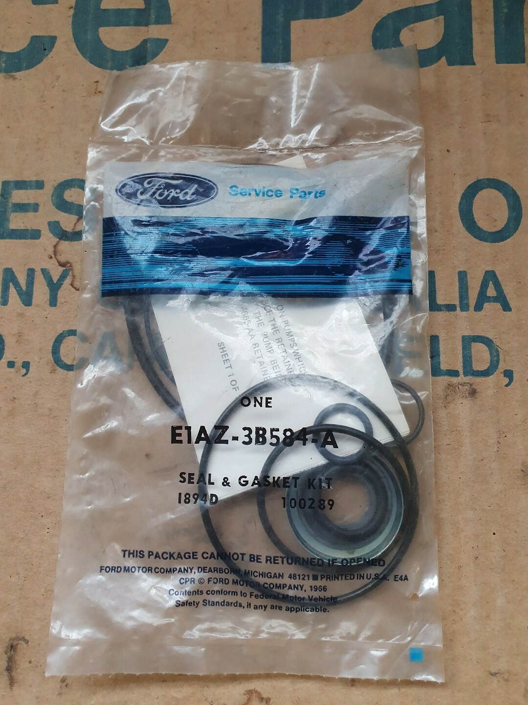NOS GENUINE FORD POWER STEERING SEAL KIT XD XE FAIRMONT GHIA ESP ZK ZJ