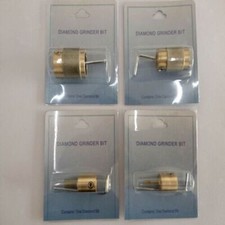 4Pcs Core Standard Grit Brass Stained Glass Grinder Head Bit Tool for Grinding