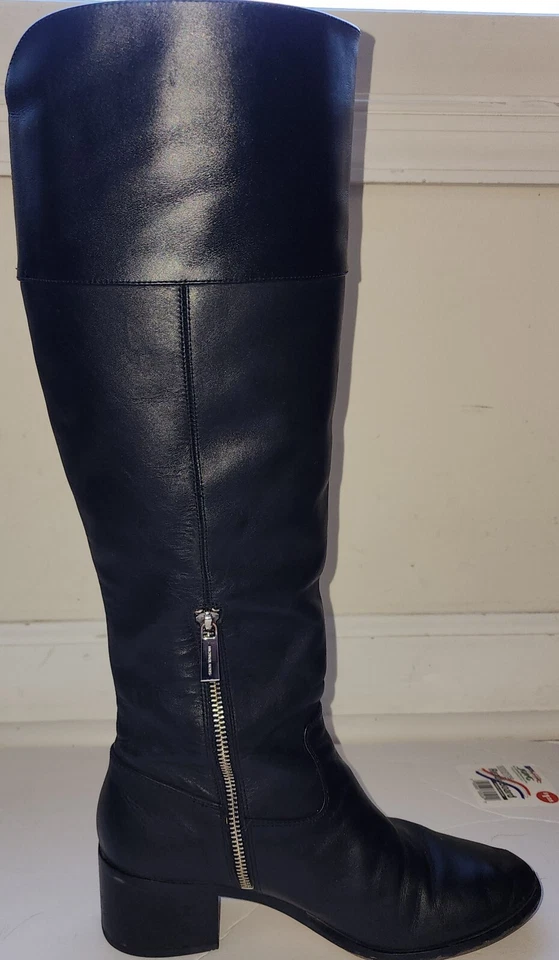 Michael Kors Dylan Women Boots Size 7.5M Knee High Black Leather - Image 3 of 4