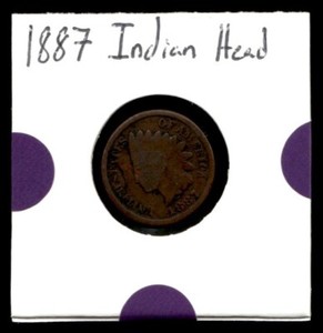 1887 Indian Head Cent #1C Philadelphia Mint A4