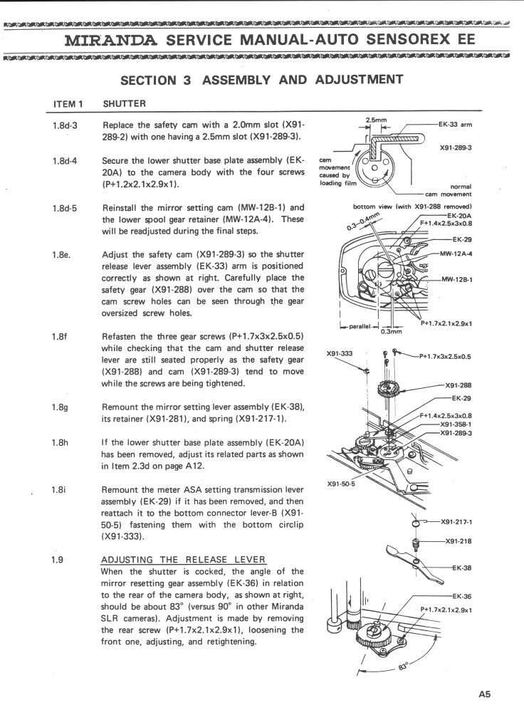 Купить Miranda Auto Sensorex EE Service & Repair Manual на Аукцион из