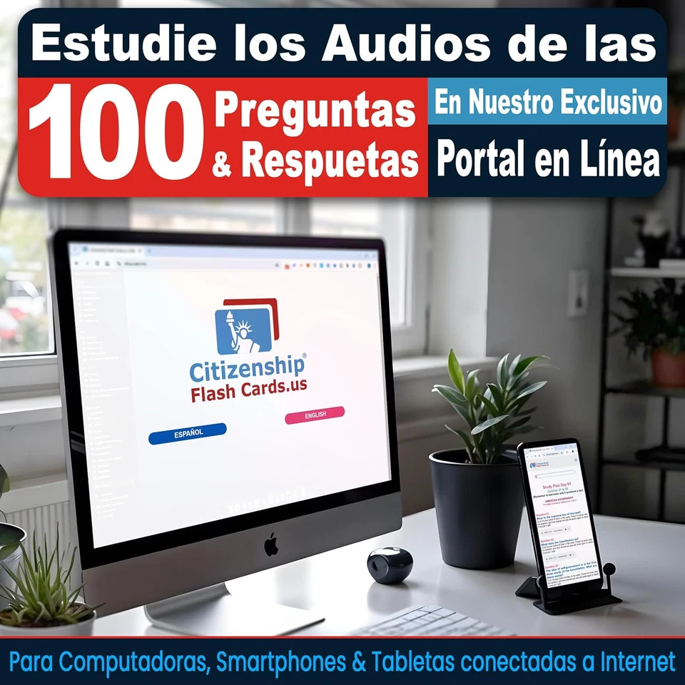 US Citizenship Flash Cards 2025 : Study Guide: Ciudadania Americana Spanish and - Image 4 of 4