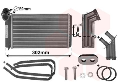 VAN WEZEL Wärmetauscher Innenraumheizung *** IR PLUS *** 58006201 für VW SEAT 1