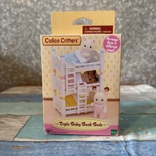 Calico Critters TRIPLE BABY BUNK BEDS CC2624 EPOCH NIB Damaged Box