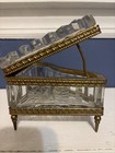 French Gilt Bronze Mounted Cut Crystal Grand Piano Form Hinged Jewelry Box — photo 4