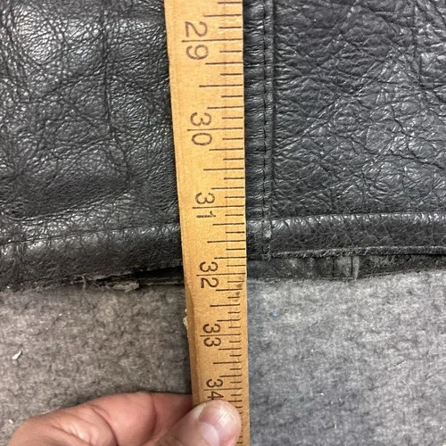 Vintage Calafate Shearling Jacket Men Medium Argentina Button Down 80s Western image 7