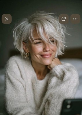Short White Blonde Pixie Cut Bob Lace Front Wigs 100% Human Hair Wigs for Women