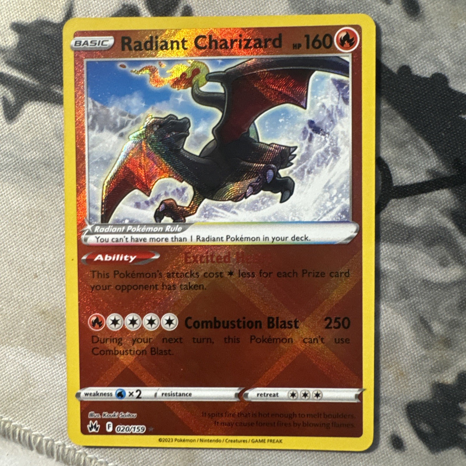 Radiant Charizard 020/159 SWSH: Crown Zenith Holo