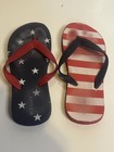OLD NAVY Printed Flip-Flops for Boys or Girls Sz 3/4, NWT!