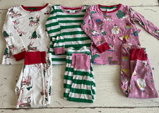 Girl's MINI BODEN Size 3-4 Holiday Print Pajamas Lot