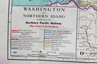 1947 Northern Pacific Railway Map Washington Railroad Pacific NorthWest NP SP&S — photo 4