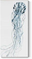 Canvas Aquatic Wall Art Home Paintings & Prints Deep Sea Jellyfish Modern Romant
