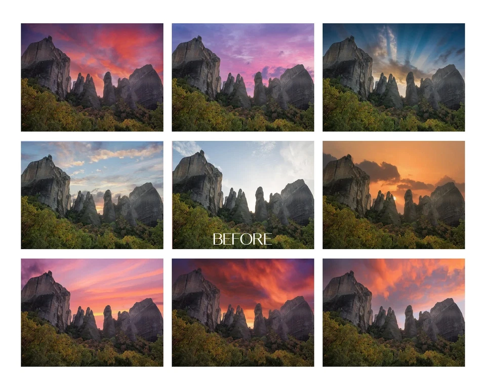 3270 Skies Overlays – Clouds, Sunset, Storm, Blue Sky – Photoshop Luminar Neo - Image 4 of 4