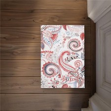 Begin Home Decor CODM1724NKK451 17 x 24 in. Paisley Pattern Door Mat - Stylis...