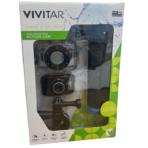 Vivitar High Defination Action Cam Waterproof 5 Megapixel 4X Zoom DVR 782HD