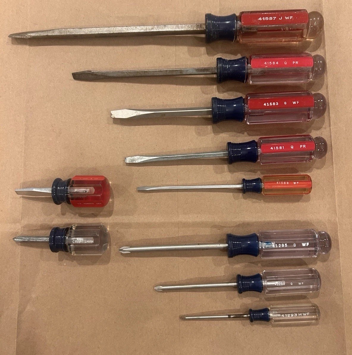 Vintage Craftsman 10-10 Piece Screwdriver Set